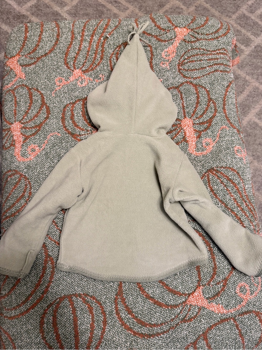 Hannah Anderson Toddler Zip-Up Fleece Hoodie with Car Pockets - Sage - Picture 4 of 4